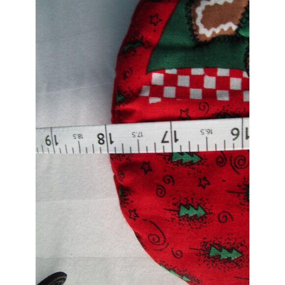 Vintage Quilted Christmas Stocking Gingerbread House Boy GUC - Picture 10 of 11